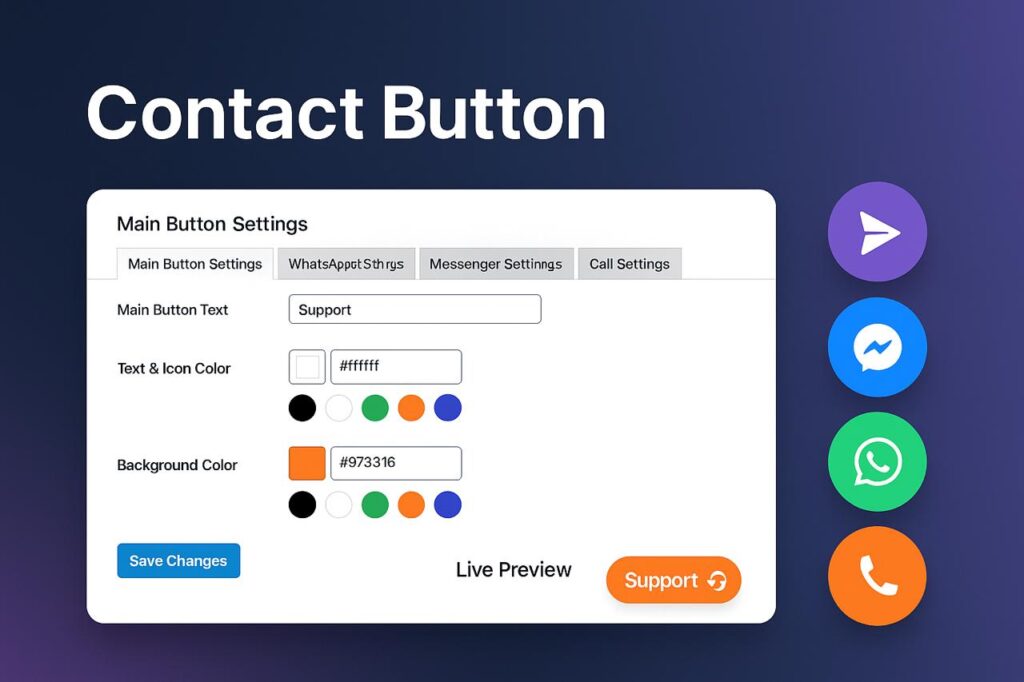 Contact button by BongoIT